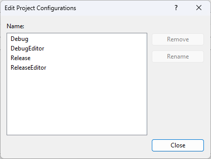 Configurations